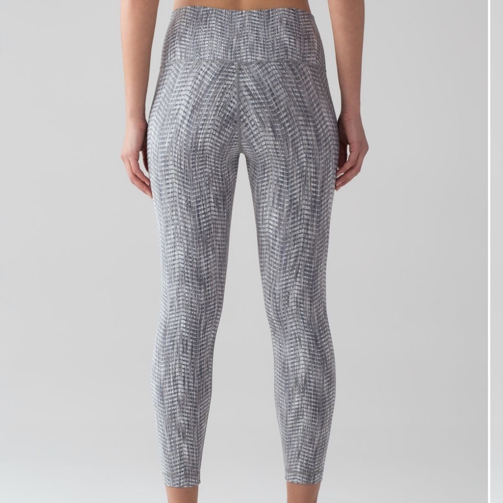lululemon athletica Gray Patterned Leggings